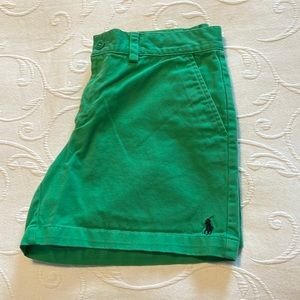 Green shorts